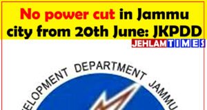 No power cut in Jammu city from 20th June: JKPDD