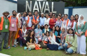 J&K students’ contingent visits Goa Shipyard, INS Hansa