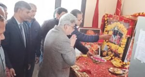 CS Dulloo inaugurates Mata Bhaderkali Asthapan’s Stone Work Sanctum Sanctorium at Thalwal