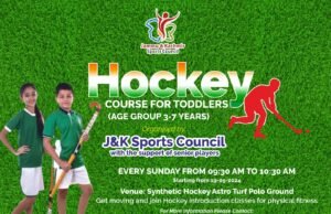 J&K Sports Council, Senior Hockey Players promote Hockey among Toddlers