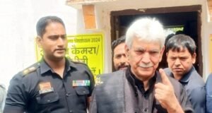 LG Manoj Sinha votes in his village