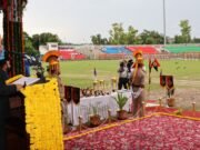 78th Independence Day: Advisor Bhatnagar hoists National Flag at M.A. Stadium Jammu