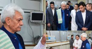 Lt Governor visited SKIMS Hospital, inquired about the health of Civilians injured in Gagangir terror attack