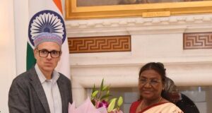 Chief Minister Omar Abdullah meets President Droupadi Murmu at Rashtrapati Bhavan
