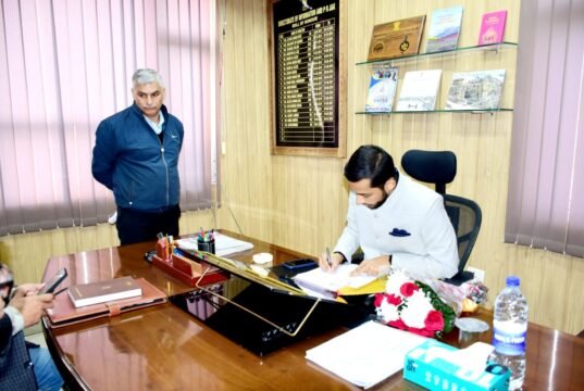 Nitish Rajora assumes charge as Director Information