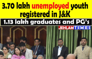 Govt says over 3.70 lakh #unemployed youth registered on J&K #job portal by January 2025