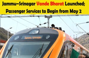 Jammu–Srinagar #VandeBharat Train launched, passenger services begin on May 2
