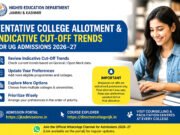 HED enables tentative college allotment, indicative cut-off trends for UG Admissions 2026-27