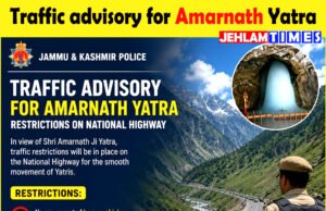 Police issue traffic advisory for Amarnath Yatra, announce restrictions on National Highway