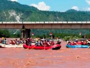 Chenab brims with Patriotic fervor as #Tiranga Boat Rally drifts along mighty River in Reasi