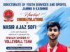 J&K’s Nasir #AjazSofi Selected for #India U-17 Volleyball Team