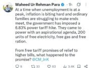 Waheed Para Questions J&K Govt Over 6.83% #electricity Tariff Hike