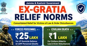 Govt. notifies Ex-gratia norms; Rs. 1 lakh for civilian deaths, Rs. 25 lakh for forces