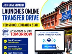 Government launches online transfer drive for School Education staff; Applications to open tomorrow