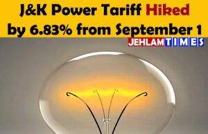 J&K Power #Tariff Hiked by 6.83% from September 1