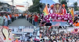 Holy Mace of annual Shree #MachailMata Ji Yatra 2026 leaves for Paddar
